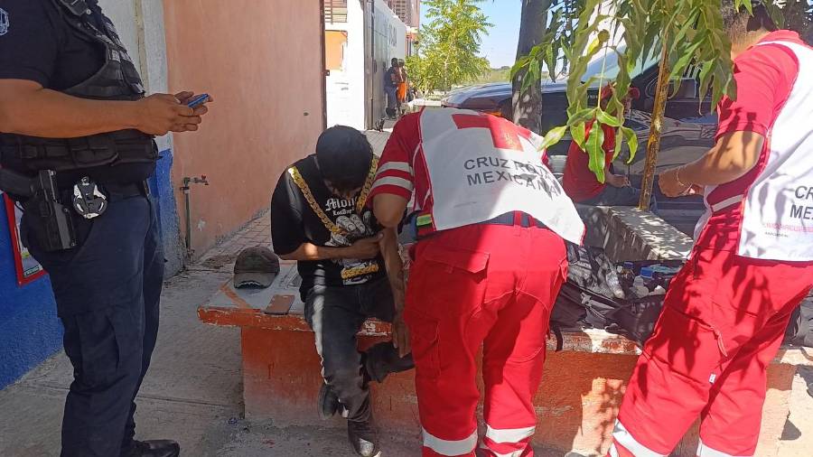 El hombre no requirió traslado a un hospital tras ser valorado por los socorristas.