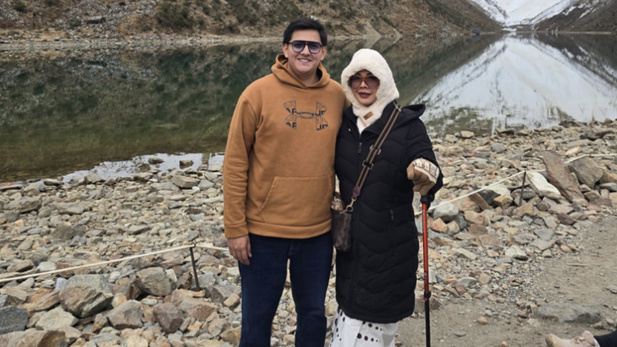 La maestra Lupita Meléndez y su hijo se encontraban de vacaciones en Cusco cuando vivieron el sismo.