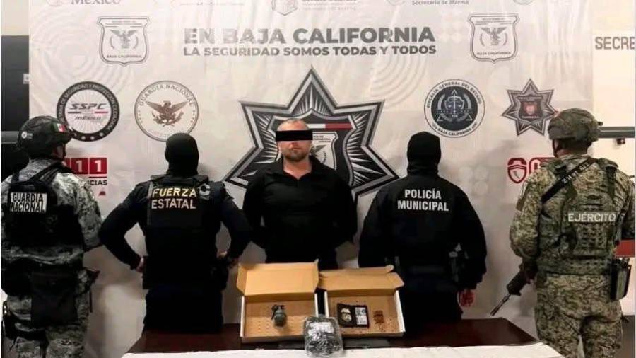 Iván “N”, ciudadano ruso fue detenido en Tecate con una granada de fragmentación y documentos falsos que lo identificaban como agente de la CIA.
