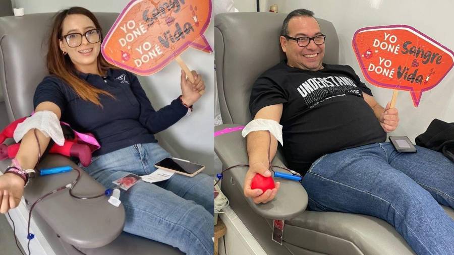 Cada de los colaboradores que participaron donó una cantidad de sangre capaz de beneficiar hasta a cuatro pacientes que lo necesitan. FOTO: CORTESÍA