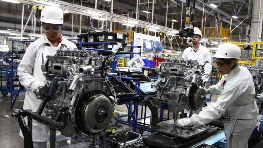 La industria manufacturera concentró el 95.5 por ciento de la Formación Bruta de Capital Fijo de México en 2024.