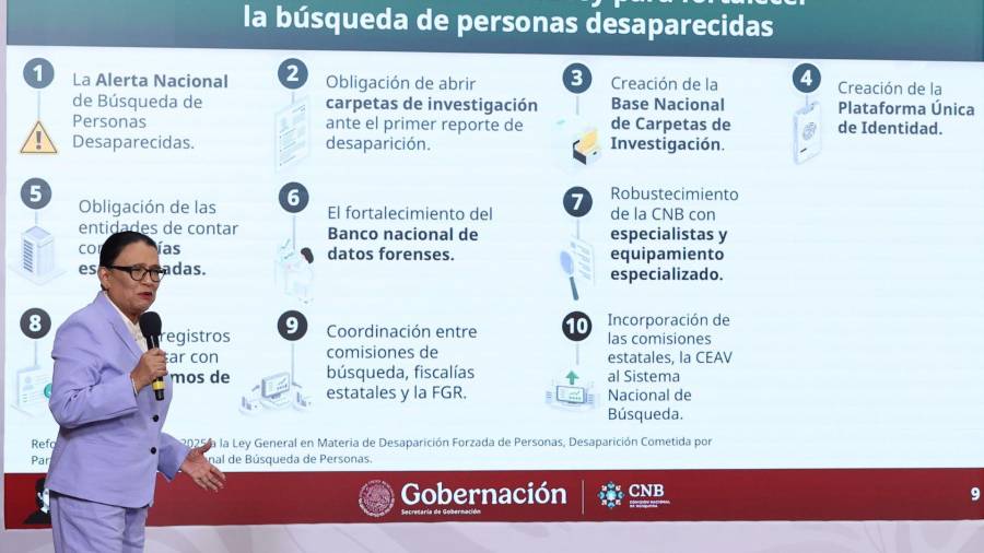 Gobernación anticipó que expondrá avances en desapariciones al Alto Comisionado de la ONU, Volker Türk, durante su visita a México la próxima semana.