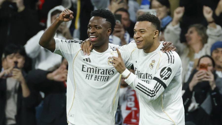 Kylian Mbappé y Vinícius Júnior lideraron la goleada del Real Madrid ante el Mónaco, siendo determinantes en el 6-1 que consolidó a los blancos en la cima de la Fase Liga de la Champions League.