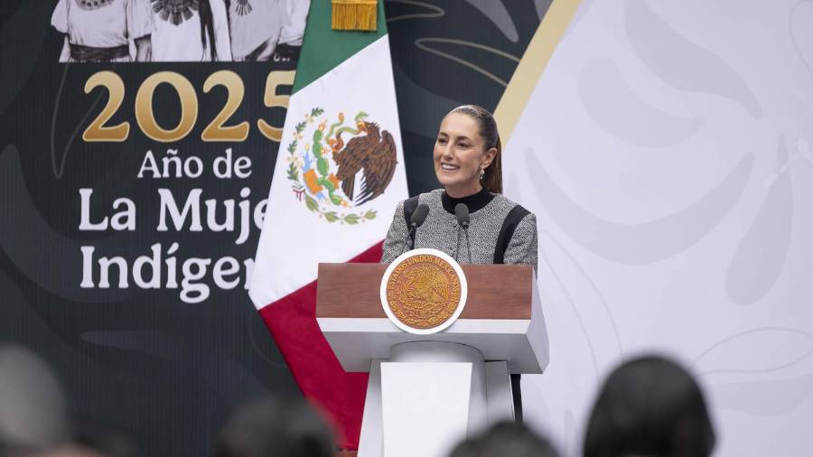 La doctora Claudia Sheinbaum Pardo, informó de la futura visita a Palacio Nacional. Foto: Gabriel Monroy / Presidencia