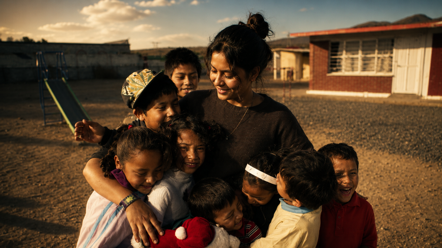 Ofe trabaja como instructora comunitaria del CONAFE en una comunidad rural de Parras.