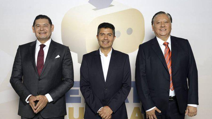 El debate entre los candidatos a la gubernatura de Puebla estuvo lleno de alusiones al exgobernador Mario Marín