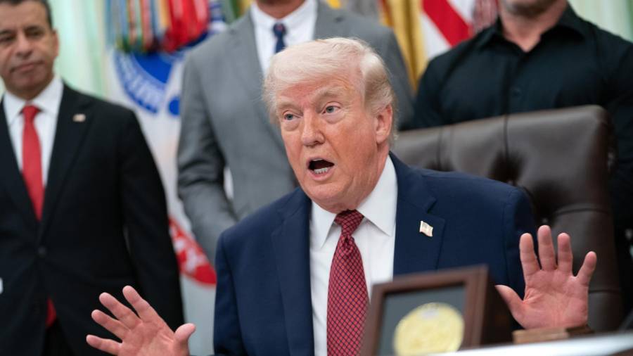 El presidente de Estados Unidos aprovechó para reprochar a la OTAN por no apoyar al país con la guerra con el Medio Oriente