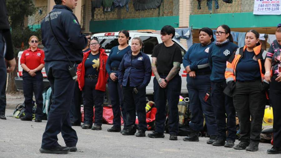 Participan bomberas de Aguascalientes, San Luis Potosí, Nuevo Laredo, Zacatecas y Nuevo León, así como de Torreón y Ramos Arizpe.