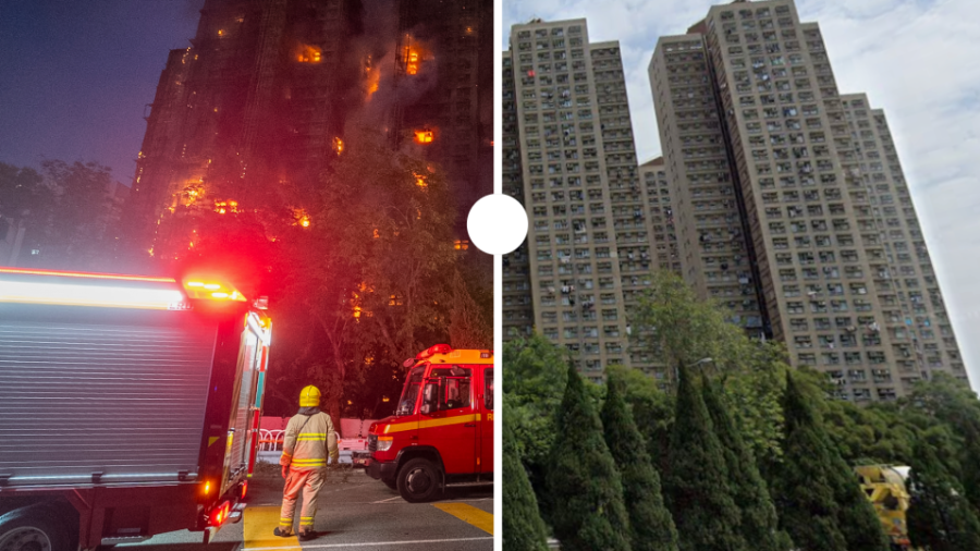 El incendio en el complejo habitacional comenzó el miércoles por la tarde. En los ocho edificios suman dos mil apartamentos. Siete de ellos fueron afectados por las llamas. FOTO: AP