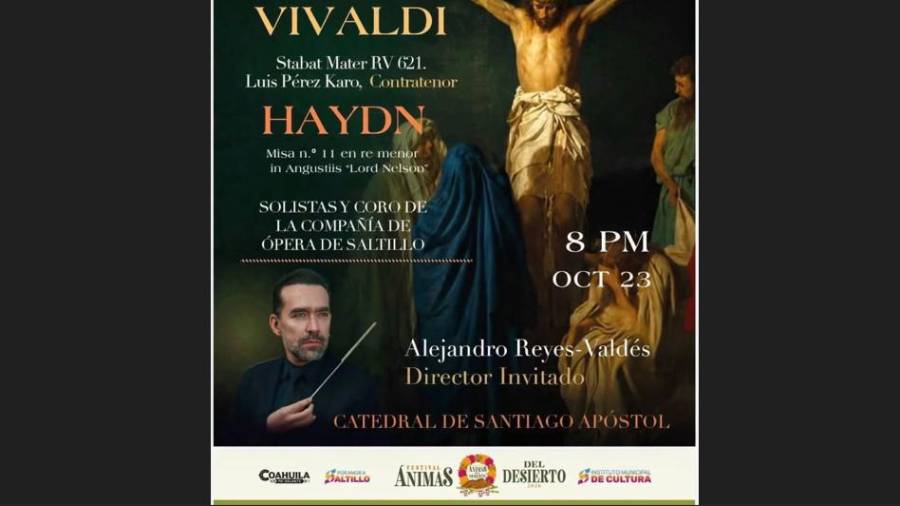 La Catedral de Santiago Apóstol será sede del concierto de música sacra programado dentro del Festival Ánimas del Desierto 2026.