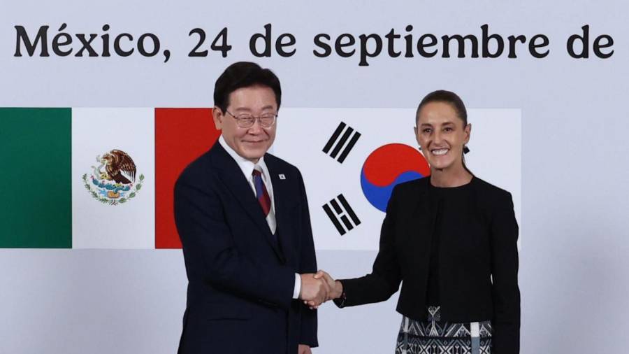 Durante el encuentro celebrado este jueves 24 de septiembre en Palacio Nacional, ambos mandatarios suscribieron el Plan de Acción México-Corea 2026-2030.