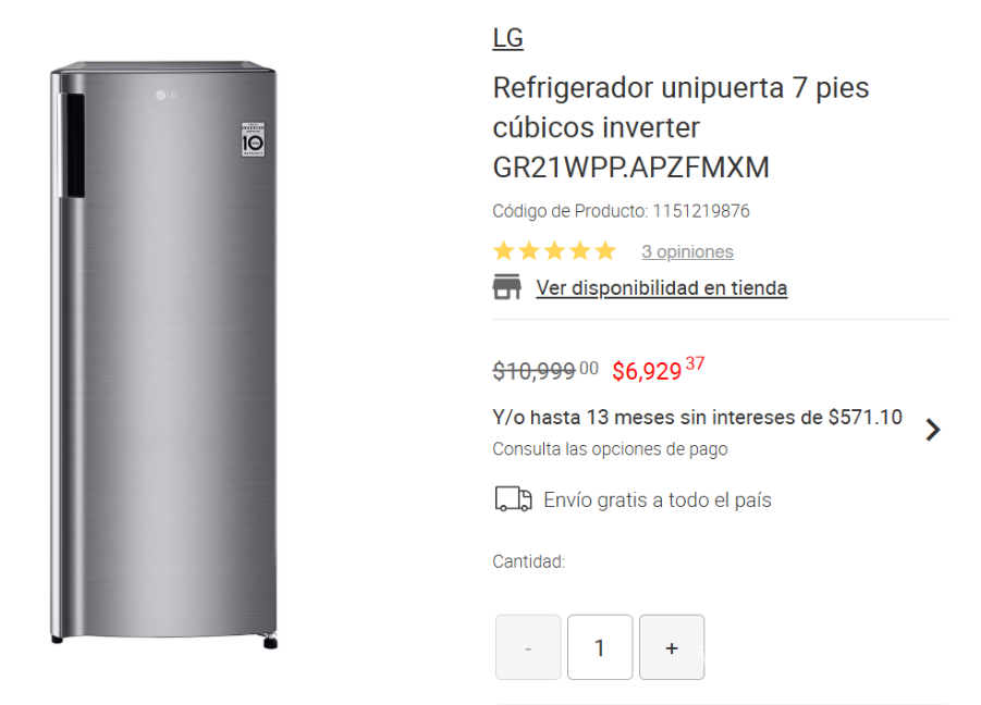 $!Venta Nocturna Liverpool: Los mejores descuentos en refrigeradores, congeladores, microondas y hornos eléctrico
