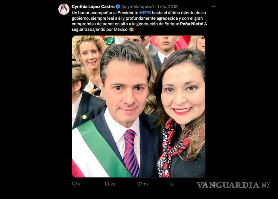 $!Se va con Morena diputada del PRI ‘leal’ a Peña Nieto y crítica de AMLO