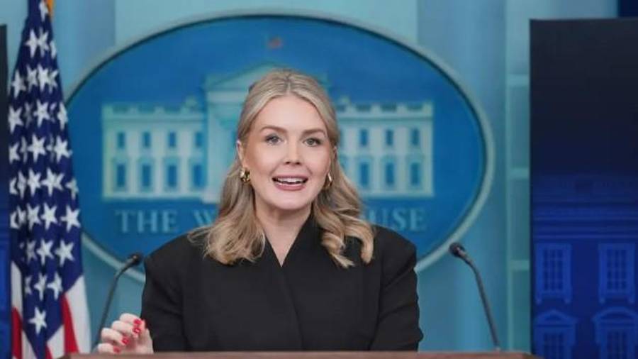 La secretaria de prensa de la Casa Blanca, Karoline Leavitt, dijo: “No creo que eso preocupe al presidente en absoluto”.