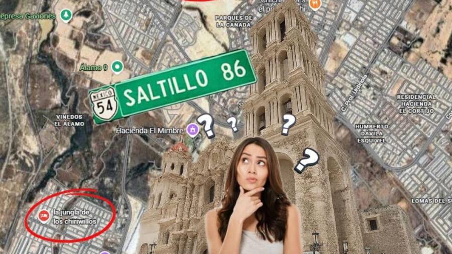 Aparecen puntos marcados en Google Maps, en el área sur de Saltillo, con el nombre de “Casa y jungla de los chiriwillos” | FOTOGRAFÍA: VANGUARDIA.