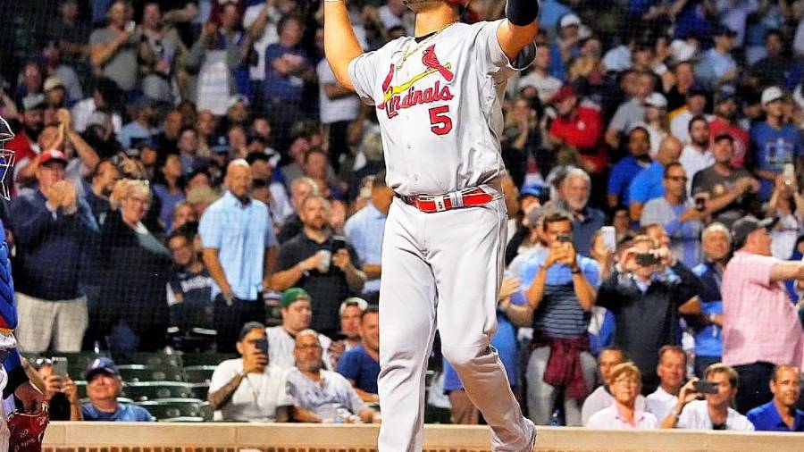 Albert Pujols fue elegido el lunes como el Jugador de la Semana en la Liga Nacional