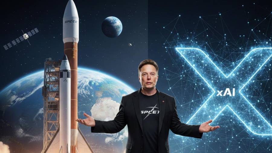 Elon Musk anunició la fusión de SpaceX y xAI.