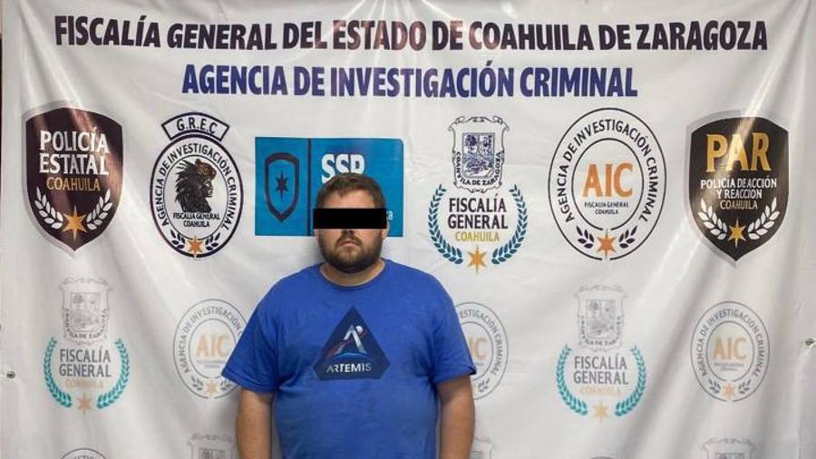 El hombre fue detenido el pasado martes en el puente de Piedras Negras cuando intentaba huir hacia Texas.