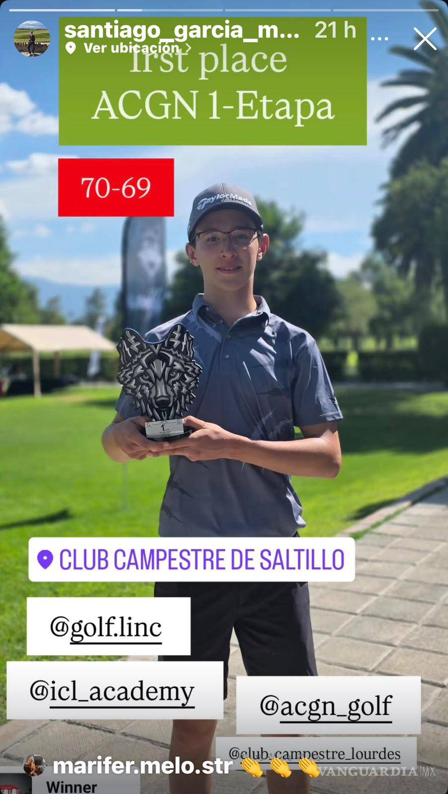 $!Santiago García Melo gana la primera etapa de la Gira Zona Norte en Saltillo