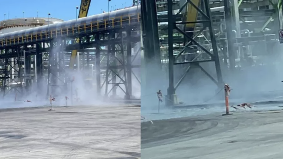 Una presunta fuga de gas en la Refinería Olmeca encendió la alerta en Tabasco, pero autoridades y Pemex niegan riesgo.