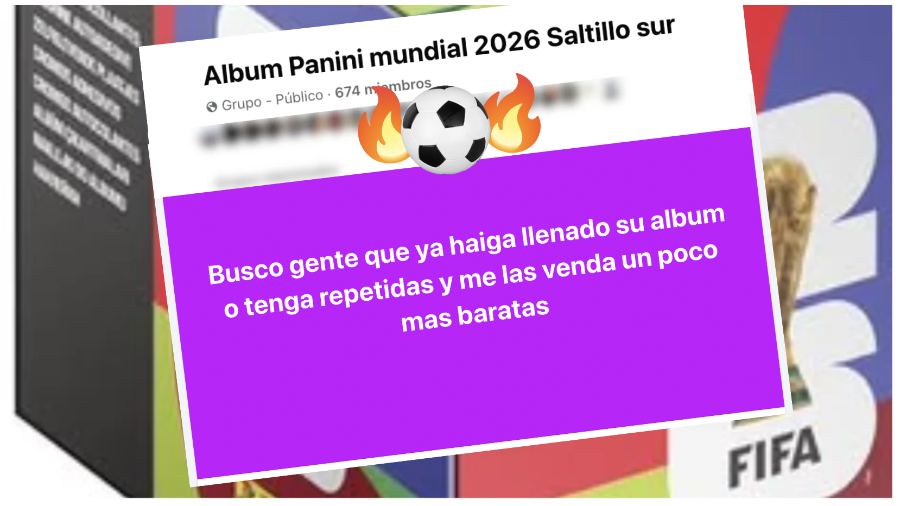 La fiebre mundialista llegó a Saltillo con el álbum Panini 2026, provocando desabasto de cromos en la ciudad, llevando a los aficionados a buscar en redes sociales intercambios y ventas para completar la colección.