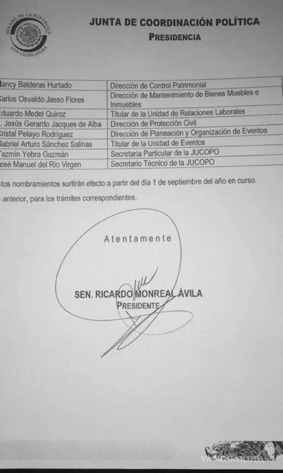 $!Monreal tiene a su sobrina como "aviadora" en el Senado y gana más que AMLO