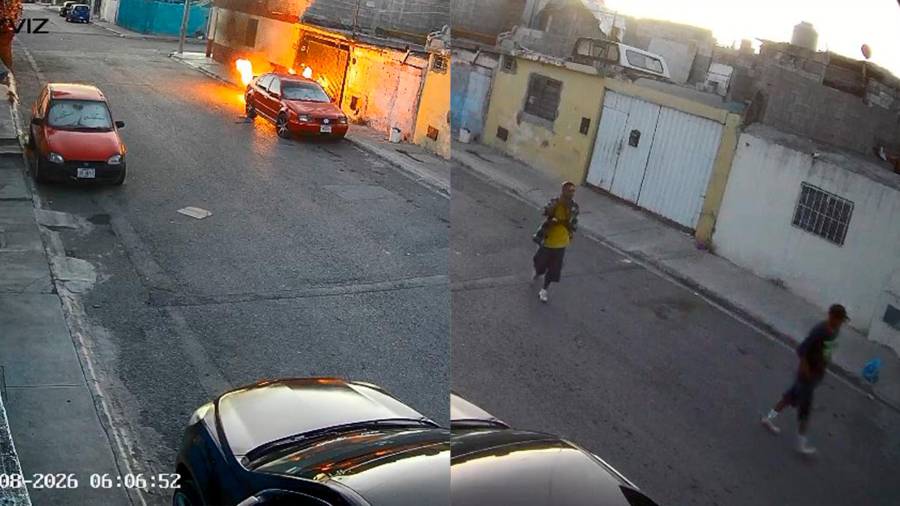El siniestro fue producido este martes alrededor de las 6:00 de la mañana en la colonia El Álamo, al sur de la ciudad.