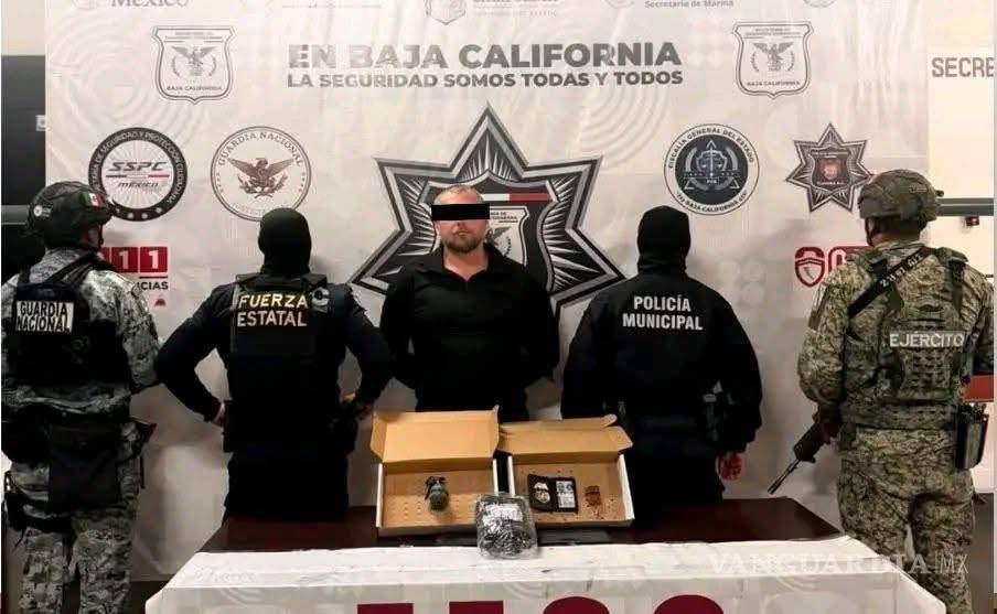 $!Detienen en Tecate a ruso buscado por Interpol; llevaba granada y documentos falsos de la CIA
