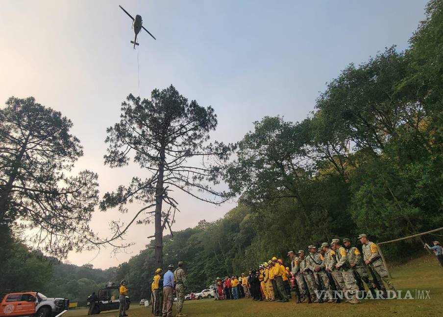 Continúa combate a los tres incendios forestales registrados en Nuevo León