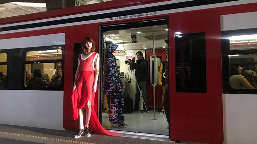 El Tren Suburbano se llena de moda gracias a Mexico Fashion Week