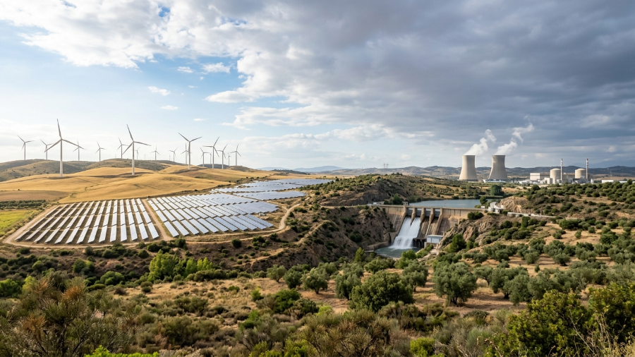 El presidente del gobierno español confia que España corra menos riezgo a la alza de los precios del petroleo y gas provocados por la guerra en Irán, ya que el pais ha transicionado rapidamente a energias renovables.