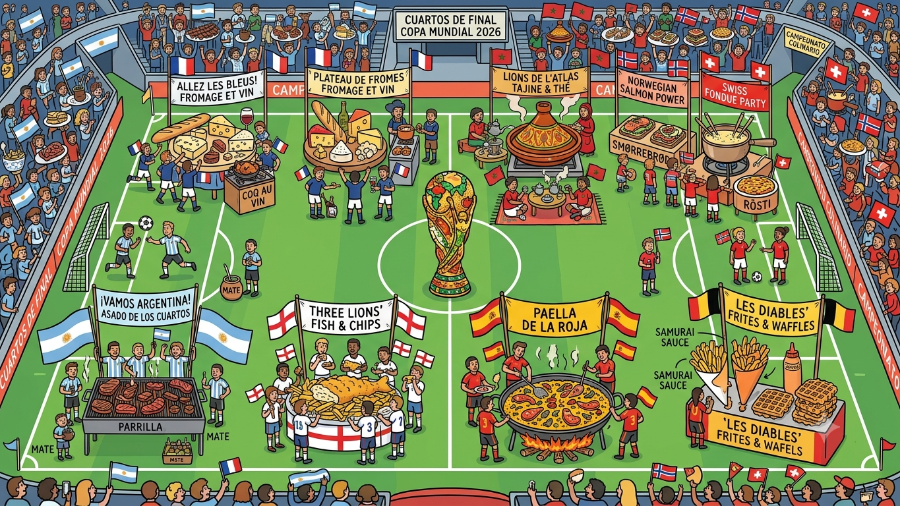 Un vistazo completo a los platillos que representan la trayectoria e identidad de las selecciones clasificadas.