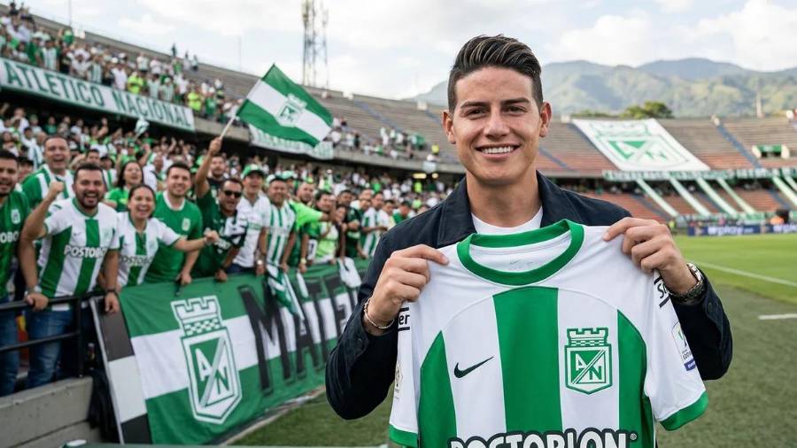 El regreso de James representa además su reencuentro con el futbol colombiano, donde comenzó su carrera profesional con el club Envigado.