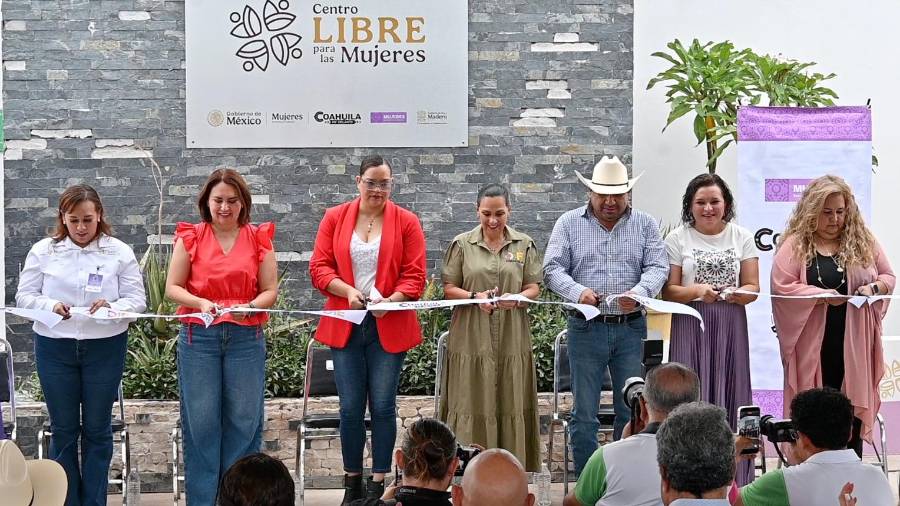 Autoridades estatales y municipales encabezaron la inauguración del Centro Libre para Mujeres en Francisco I. Madero, espacio que se integra a la red de 29 centros de atención que operan en Coahuila.