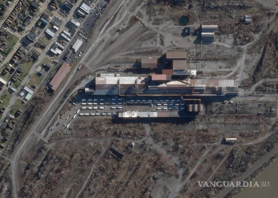 $!na foto satelital proporcionada por Planet Labs muestra la mina de bitcoins de Mawson Infrastructure Groups en Midland, Pensilvania.