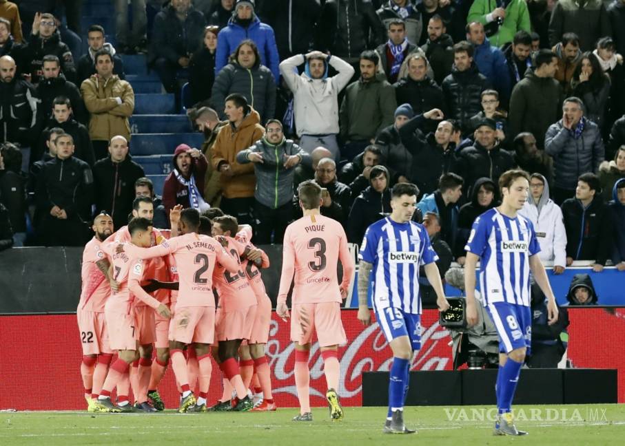 $!Sin Messi en el campo, Barcelona gana al Alavés y está a nada de ser campeón de España