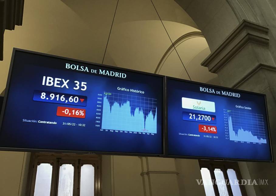 $!La Bolsa española descendía el 0.56 por ciento y perdía el nivel de los 8.900 puntos, en una jornada en la que el mercado espera conocer la inflación de la UE de mayo.