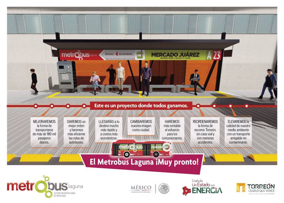 $!Arranca construcción del Metrobús Laguna