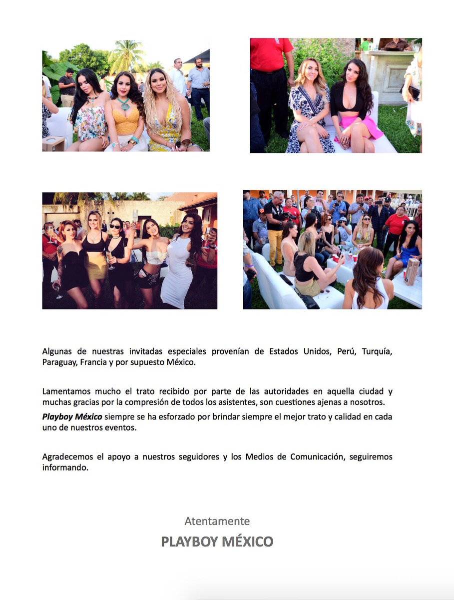 $!Conejitas de Playboy denuncian "abuso de autoridad" en México