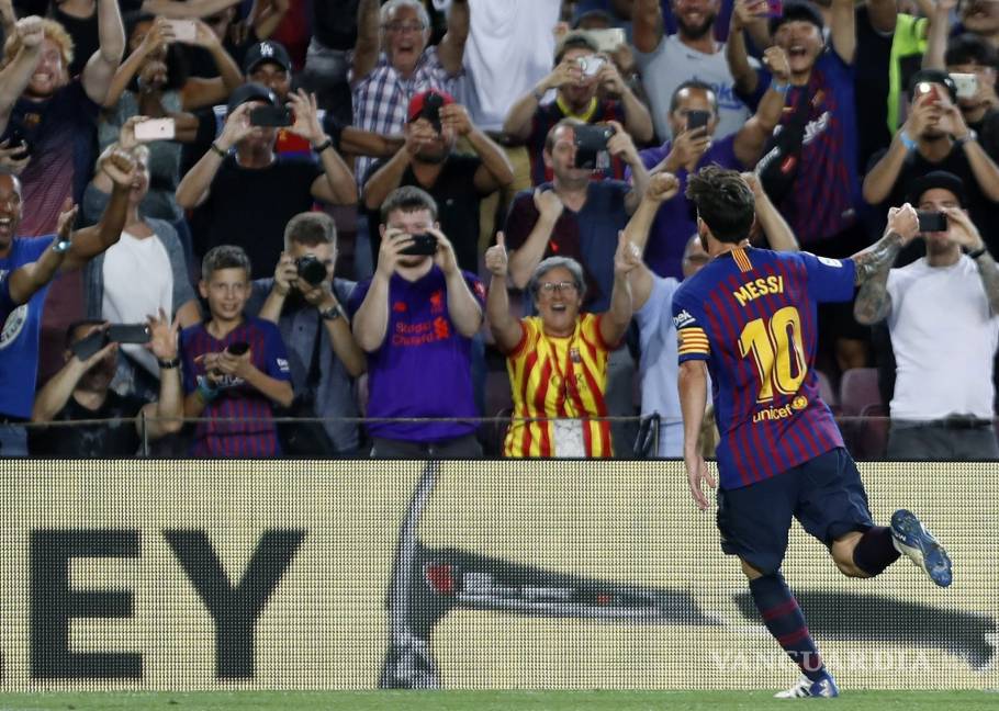 $!Messi anota el gol 6 mil en la historia de La Liga y le da el primer triunfo al Barcelona en la Temporada