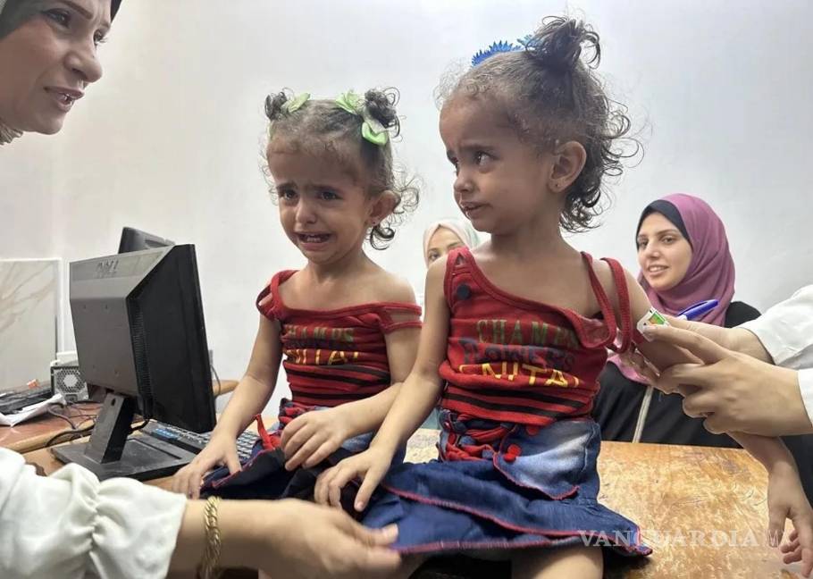 $!Niñas en el único centro pediátrico que trata la desnutrición en el norte de la Franja.