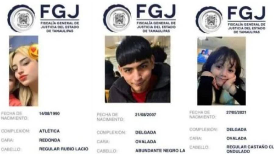 La familia estaba integrada por una mujer, un joven de 18 años y una menor de 4 años