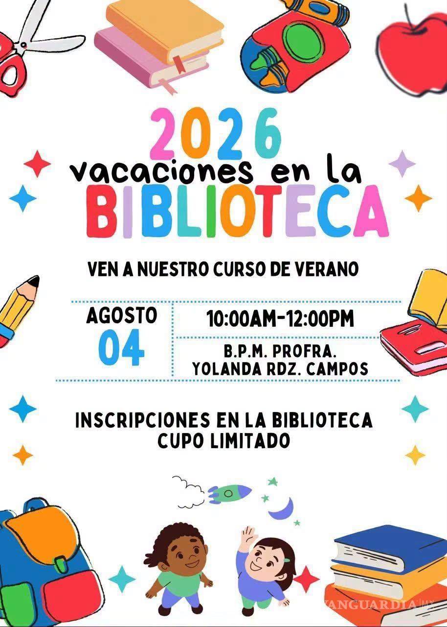$!La biblioteca municipal de Lamadrid, Coahuila se convierte durante el verano en un espacio de aprendizaje, convivencia y desarrollo de habilidades para la niñez.