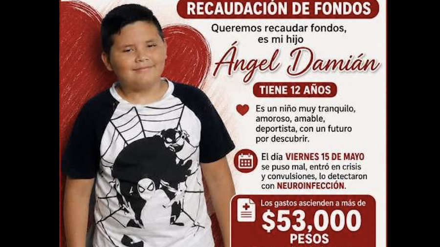Ante los elevados costos médicos y la falta de apoyo institucional, familiares del menor habilitaron un número telefónico y una cuenta bancaria para recibir donativos que permitan continuar con el tratamiento y estudios clínicos.