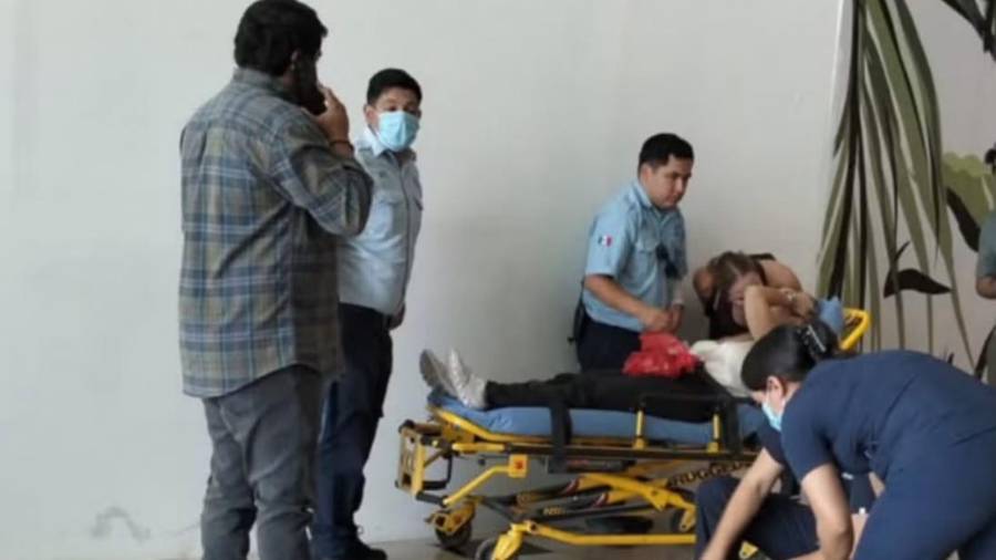 La afectada compartió imágenes del momento en que recibió atención tras el incidente ocurrido el 17 de julio en Galerías Laguna.
