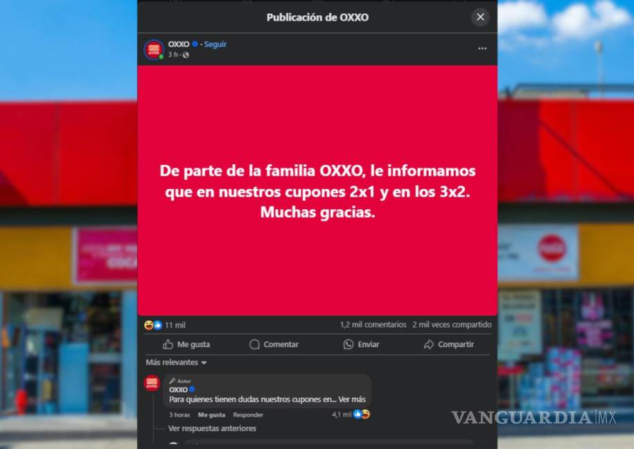 $!Oxxo omitió información en su más reciente publicación en Facebook, lo que provocó cientos de mensajes y reacciones de sus seguidores.