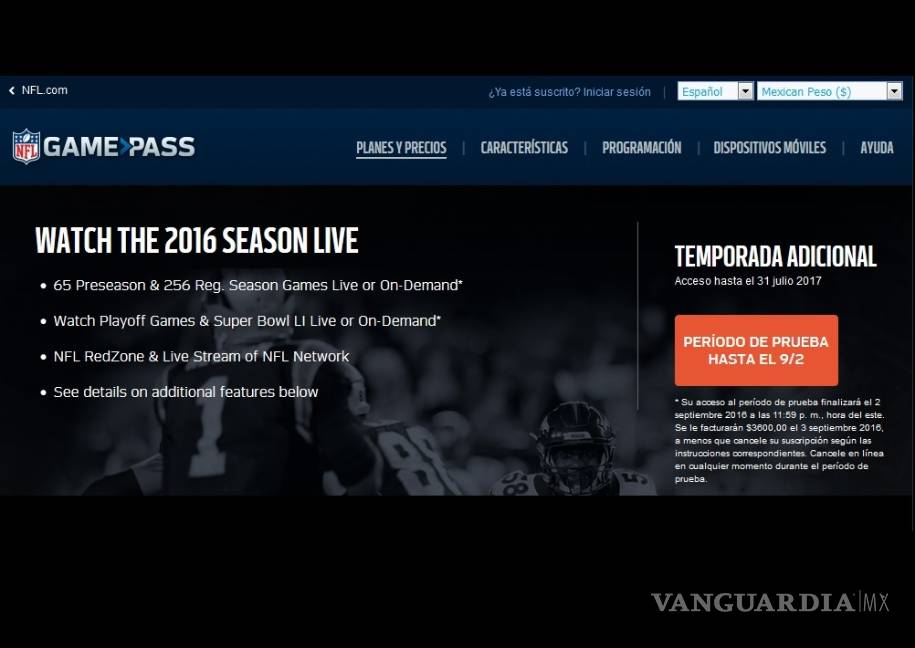 $!Ya podrás ver todos los juegos de la NFL en México desde un dispositivo móvil