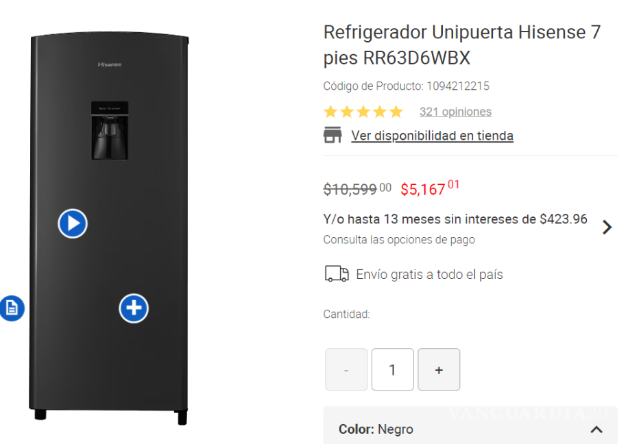 $!Venta Nocturna de Liverpool: Estos son los refrigeradores con mejores descuentos