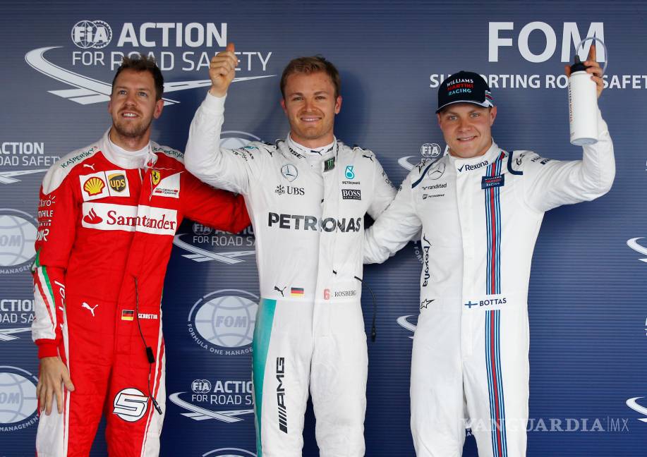 Rosberg luce superior para ganar la ‘pole’; ‘Checo’ saldrá sexto