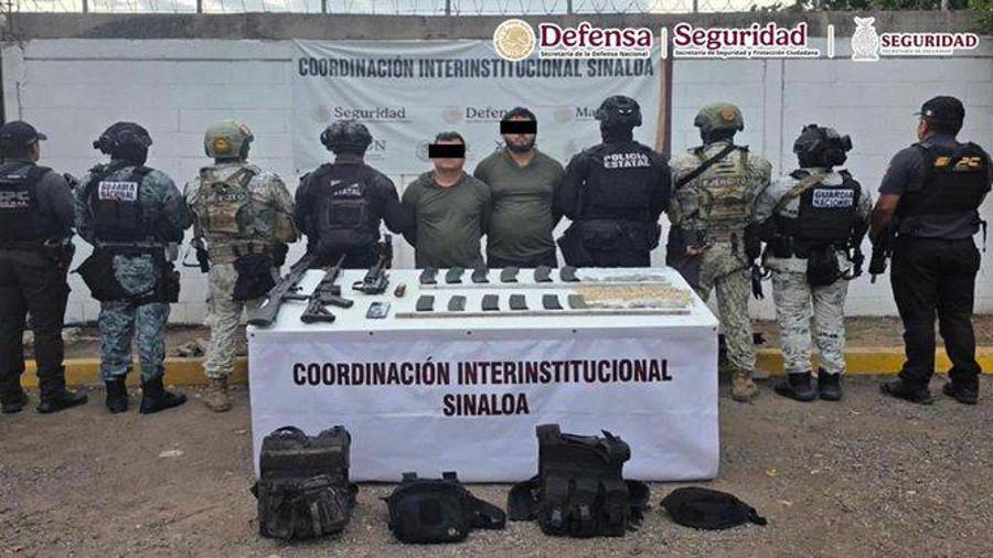 Detención de dos integrantes del grupo delictivo “Los Menores” por secuestro en La Concordia, Sinaloa